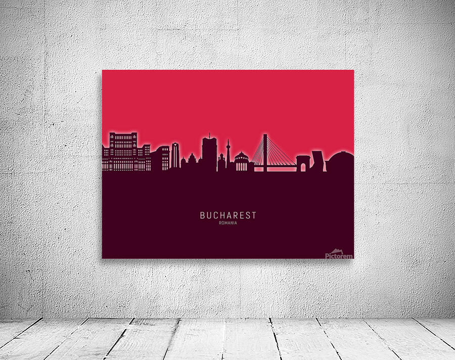Bucharest Romania Skyline Wall Preview