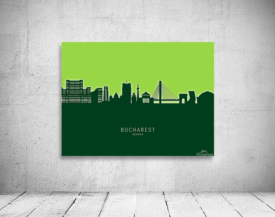 Bucharest Romania Skyline Wall Preview