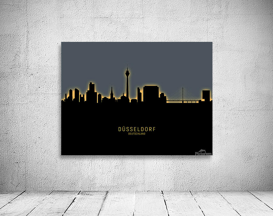 Dusseldorf Germany Skyline Wall Preview