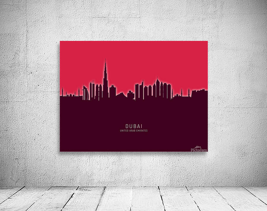 Dubai Skyline Wall Preview