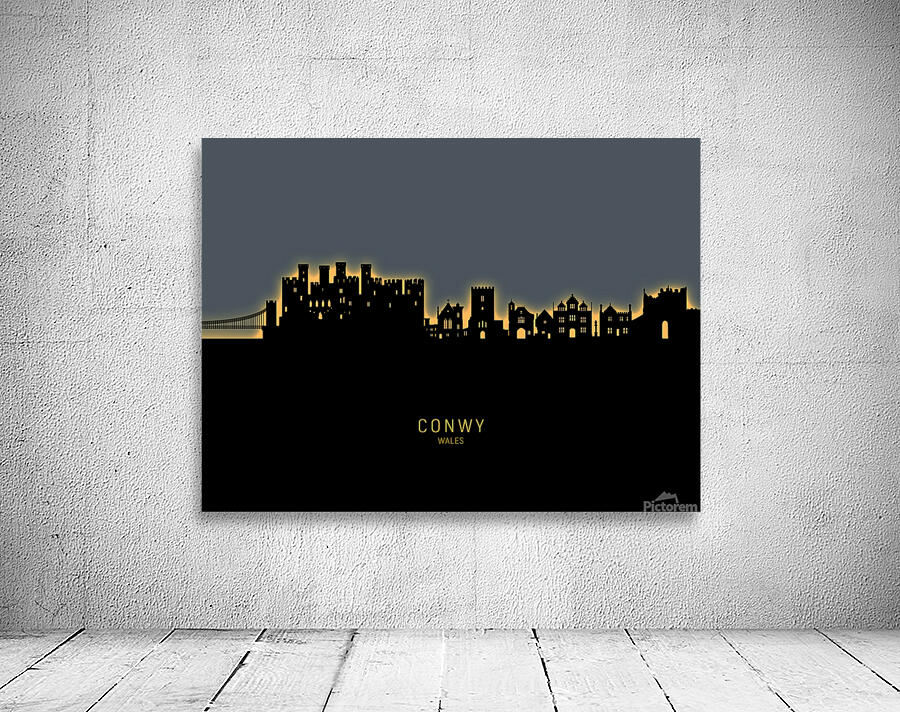 Conwy Wales Skyline Wall Preview