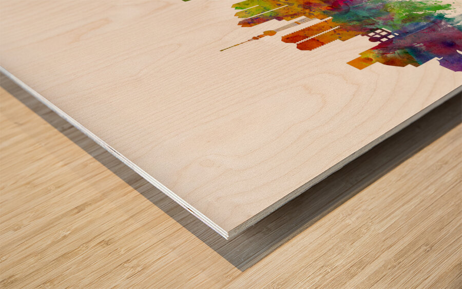 Tokyo Japan Skyline Wood print