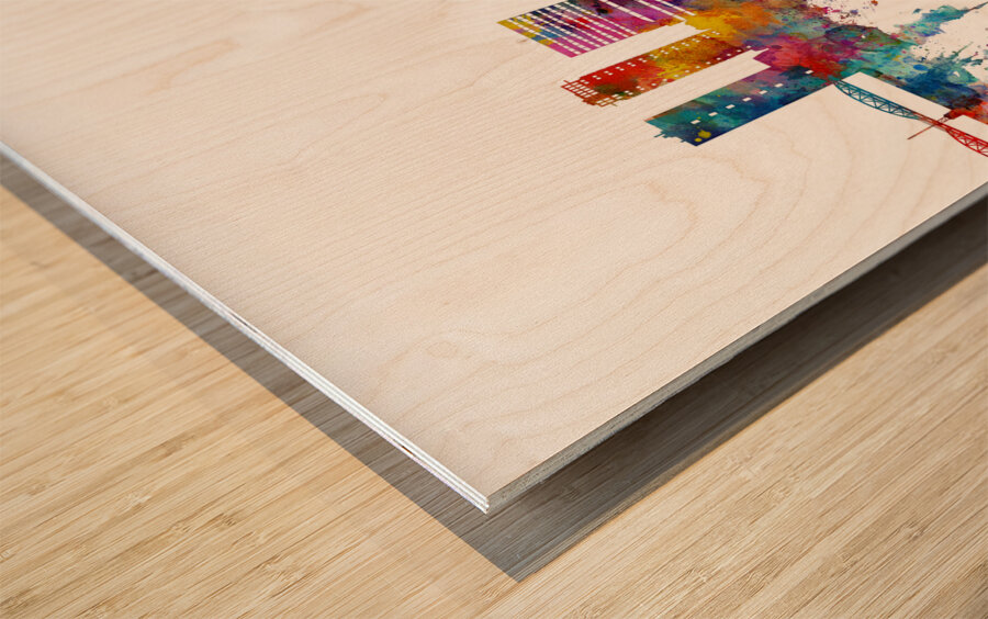 Umea Sweden Skyline Wood print