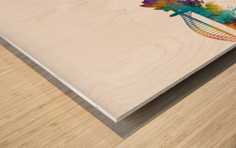 Sydney Australia Skyline Wood print