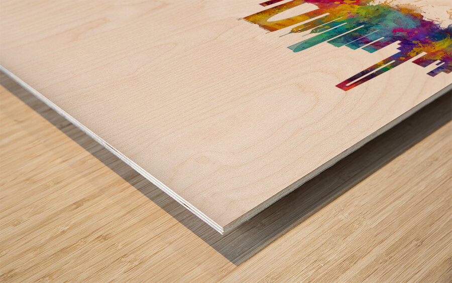 Suzhou China Skyline Wood print