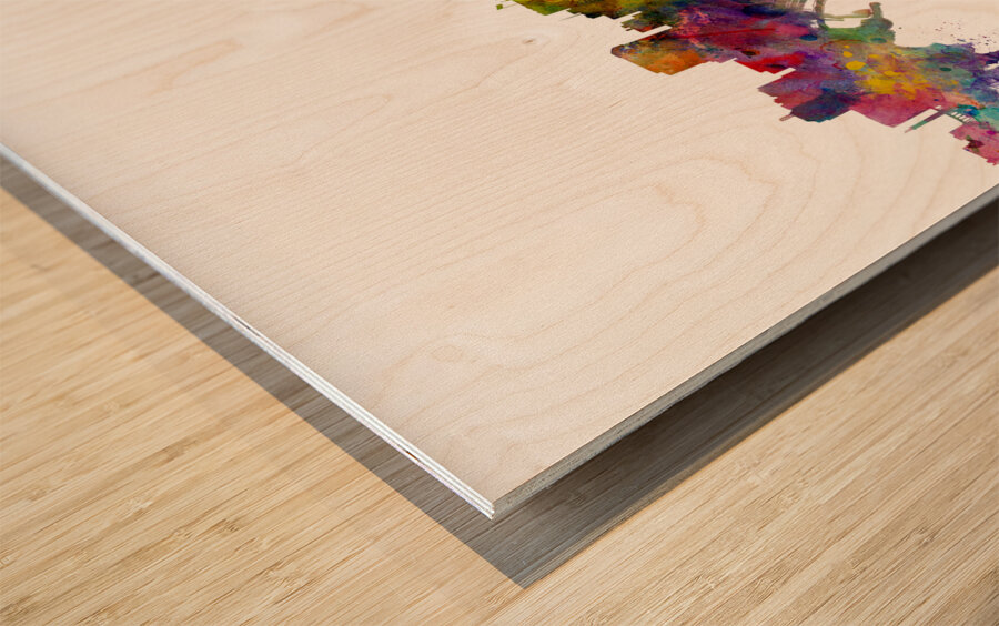 Richmond Virginia Skyline Wood print