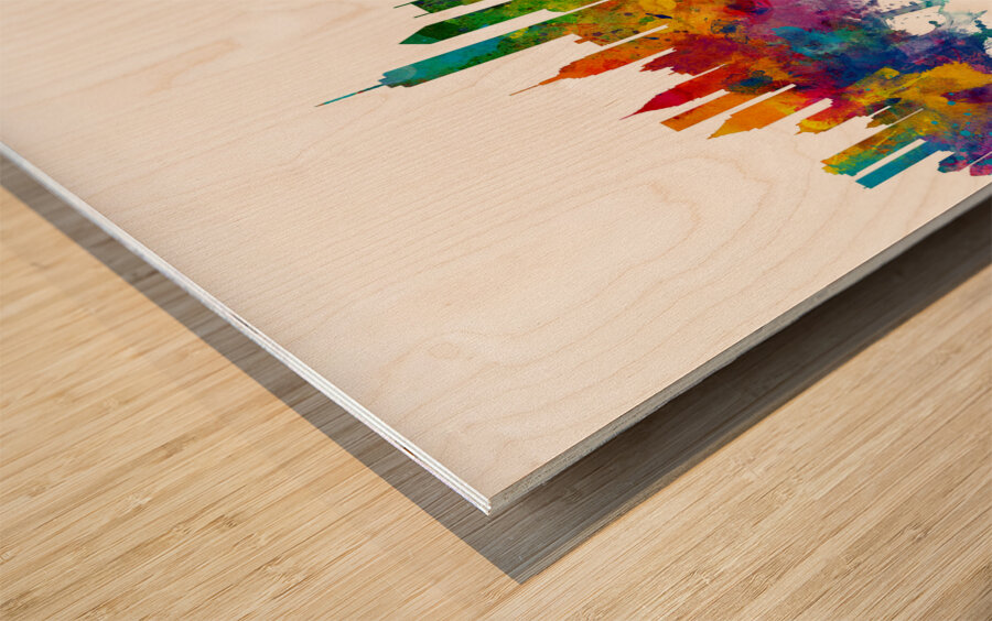 New York Skyline Wood print