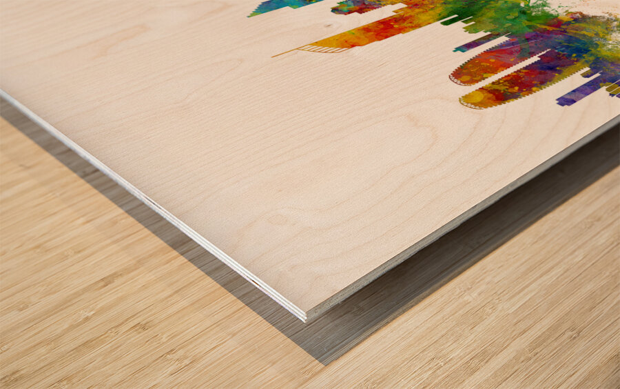 Gold Coast Australia Skyline Wood print