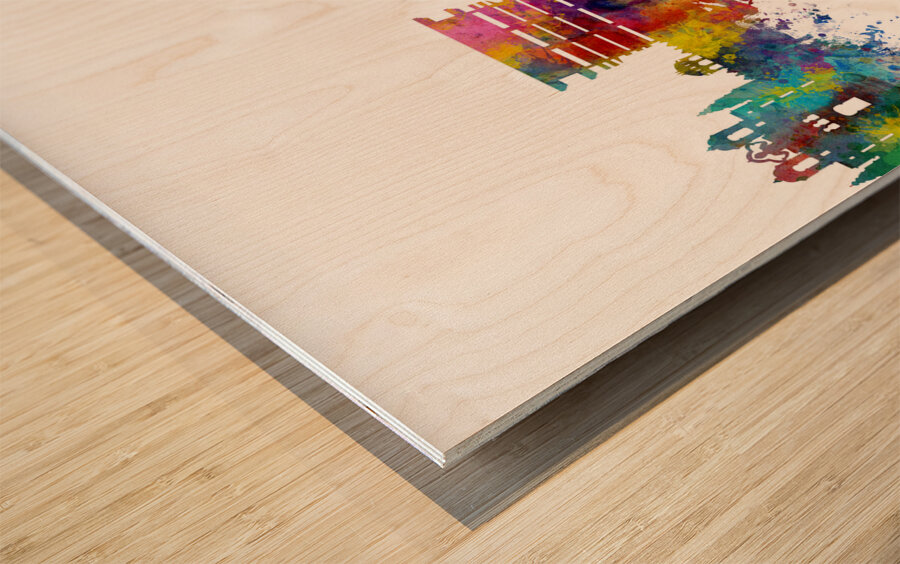 Pandharpur Skyline India Wood print