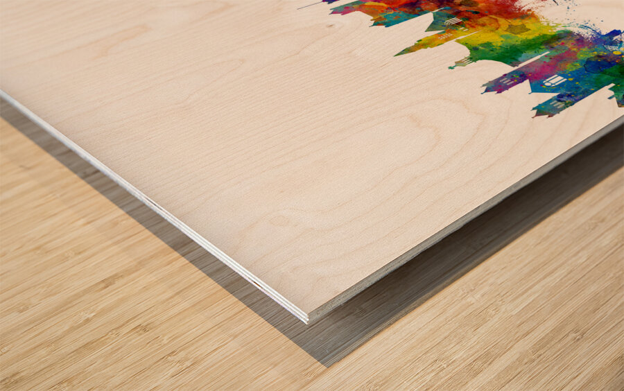 Nashua New Hampshire Skyline Wood print