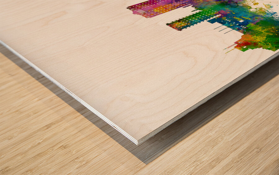 Muscat Oman Skyline Wood print