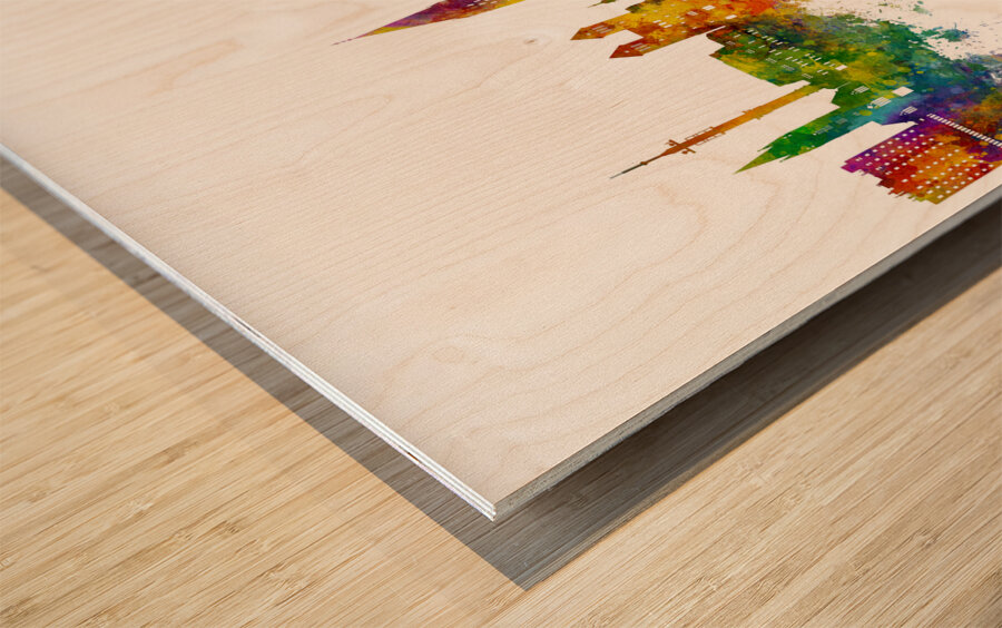 Paderborn Germany Skyline Wood print