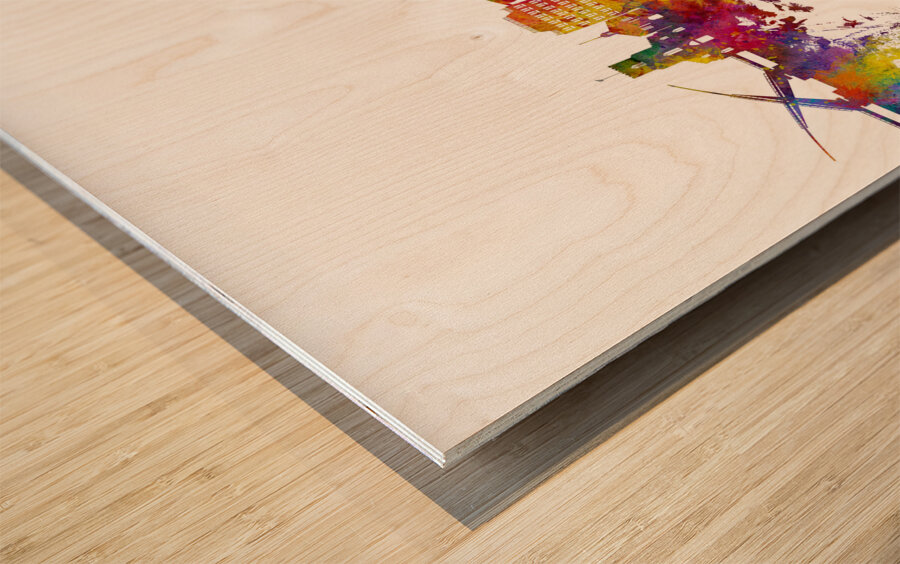 Poole England Skyline Wood print