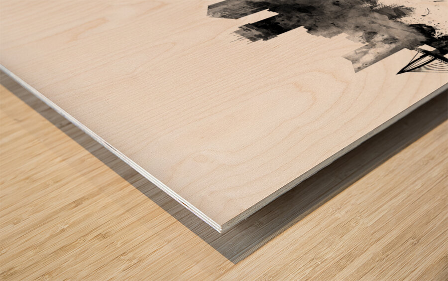 Wichita Kansas Skyline Wood print