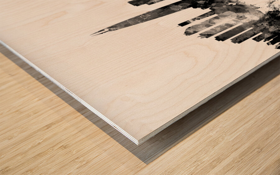 Seoul Skyline South Korea Wood print