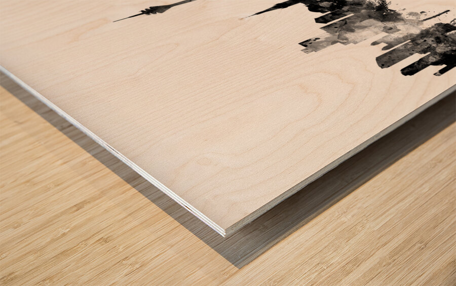 Dusseldorf Germany Skyline Wood print