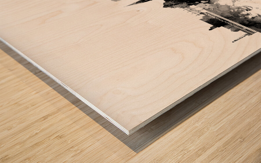 Bournemouth England Skyline Wood print