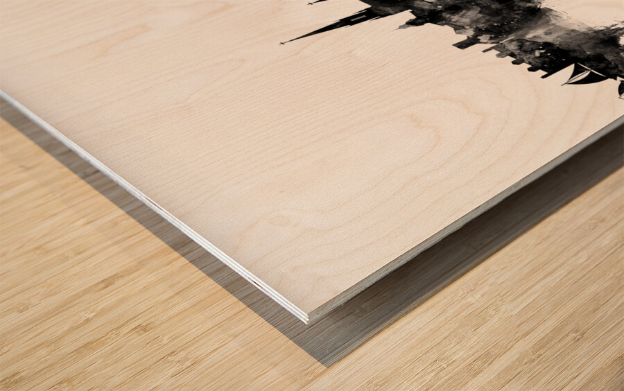 Annapolis Maryland Skyline Wood print