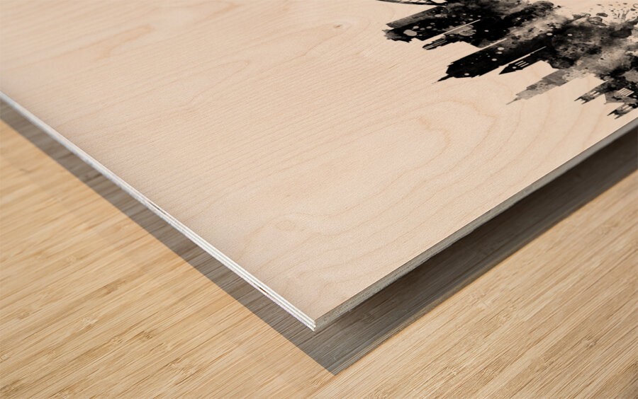 Rochester New York Skyline Wood print