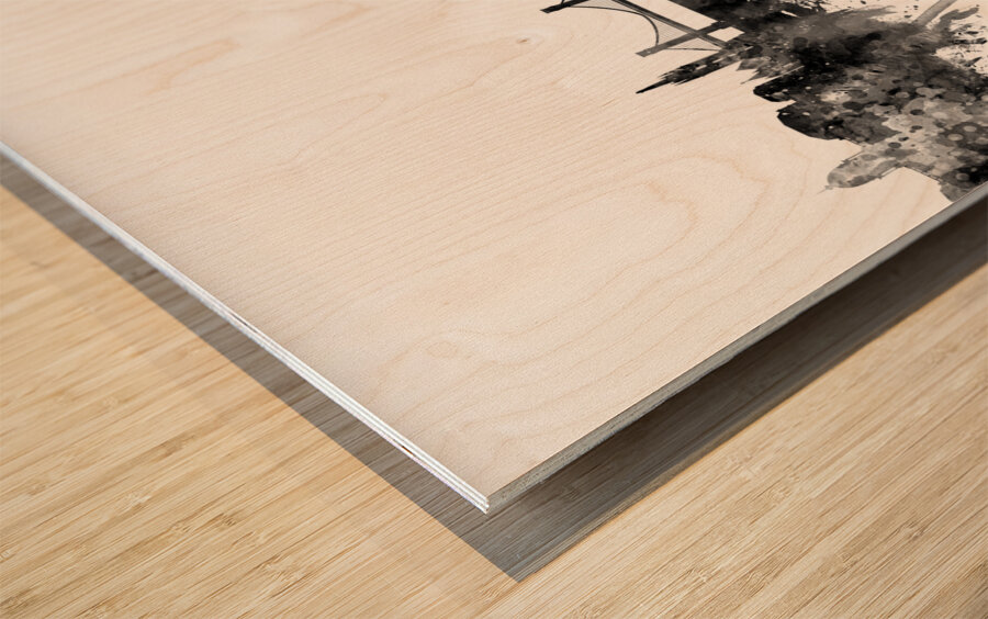 Budapest Hungary Skyline Wood print