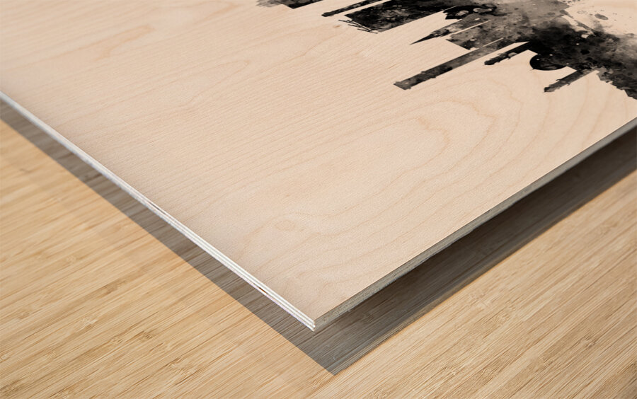 Bradford England Skyline Wood print