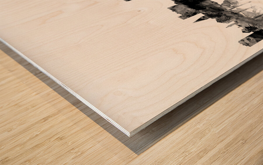 Liege Belgium Skyline Wood print