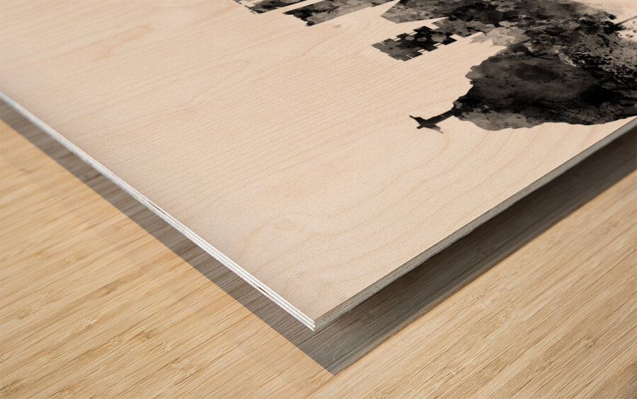 Rio de Janeiro Brazil Skyline Wood print