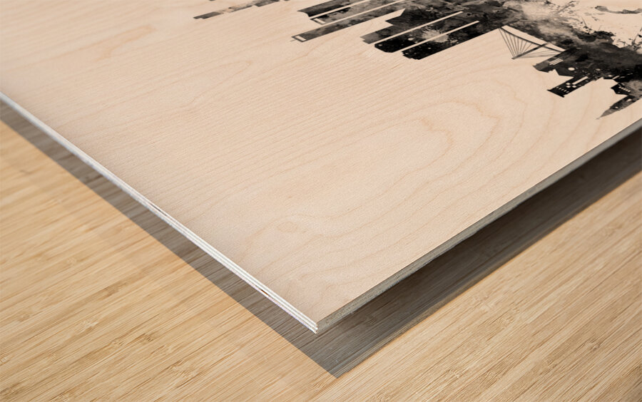 Bogota Colombia Skyline Wood print