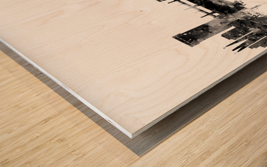 San Sebastian Spain Skyline Wood print