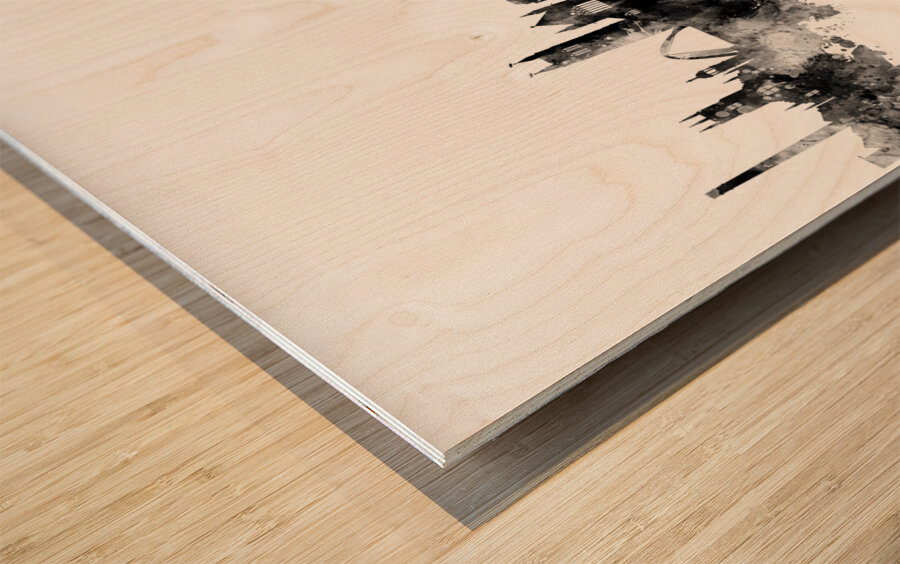 Bolton England Skyline Wood print