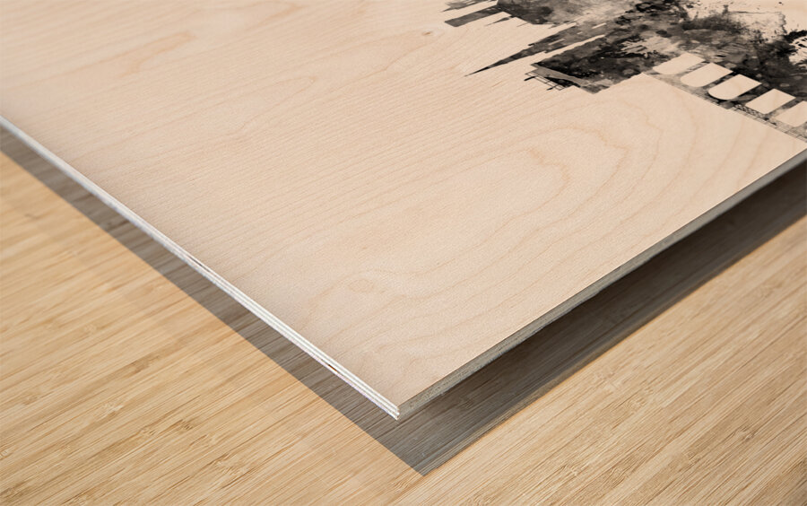 Huddersfield England Skyline Wood print