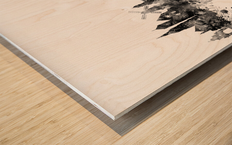 Scarborough England Skyline Wood print