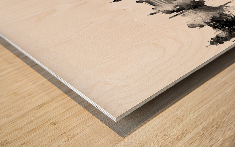 Nice France Skyline Wood print