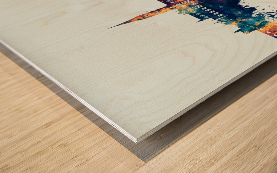 Salisbury England Skyline Wood print