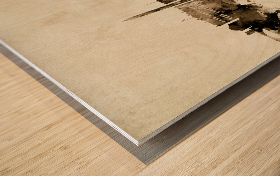 Washington DC Skyline Wood print