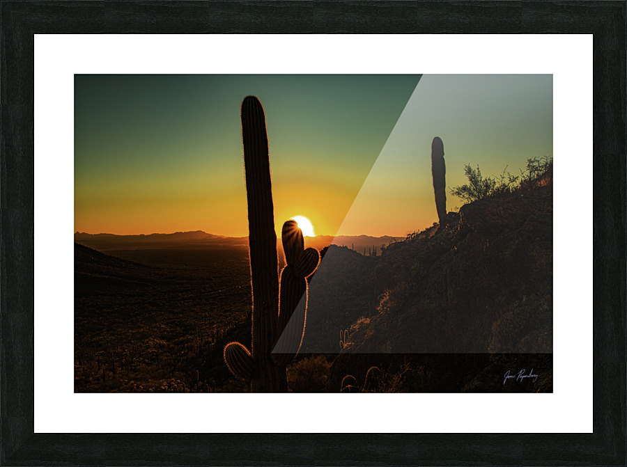 Gates Pass Sunset Picture Frame print