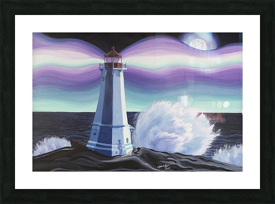 Louisbourg by Night Picture Frame print