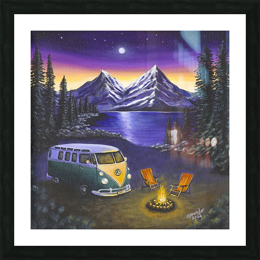 Camping my Way Picture Frame print