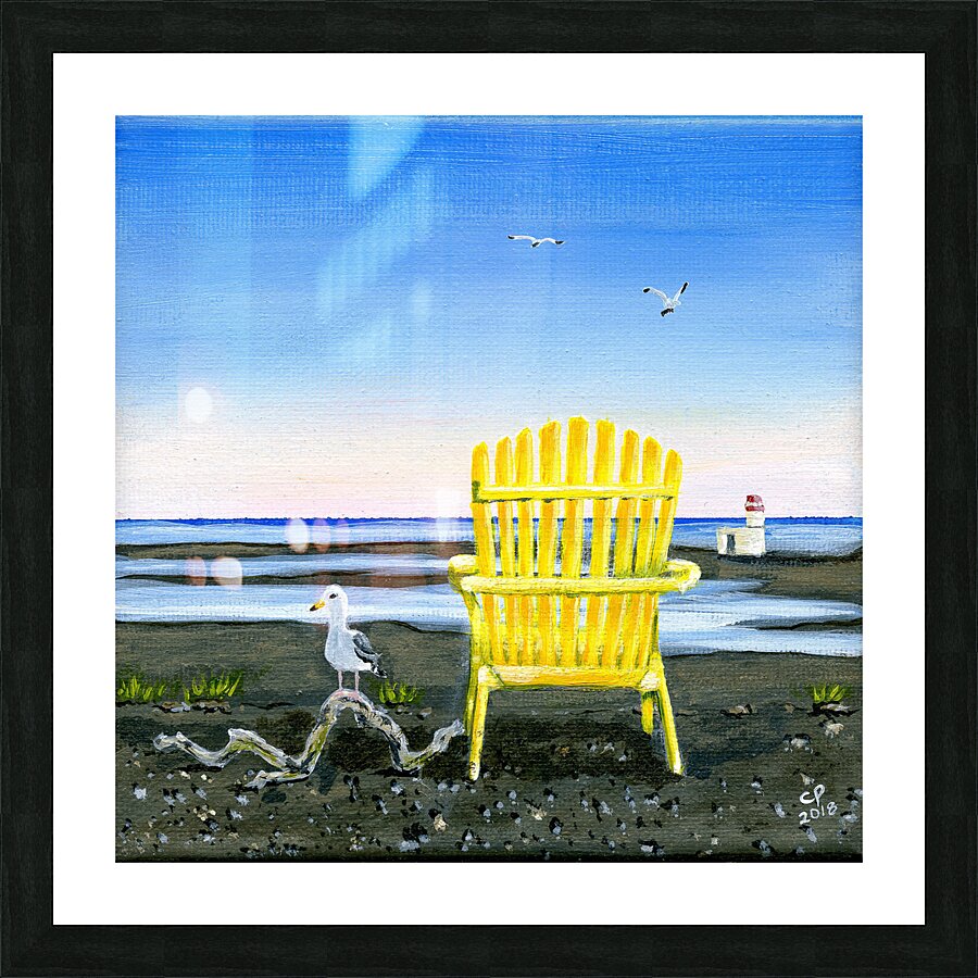 Yellow Chair Picture Frame print