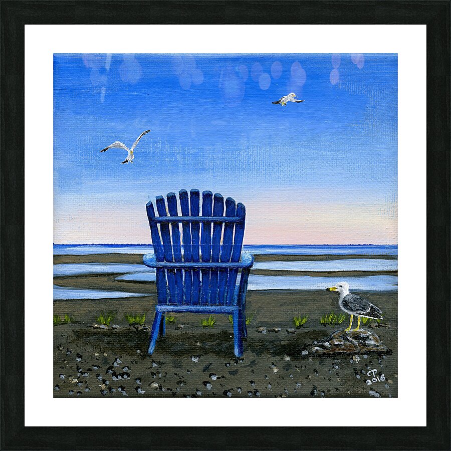 Blue Chair  Picture Frame print