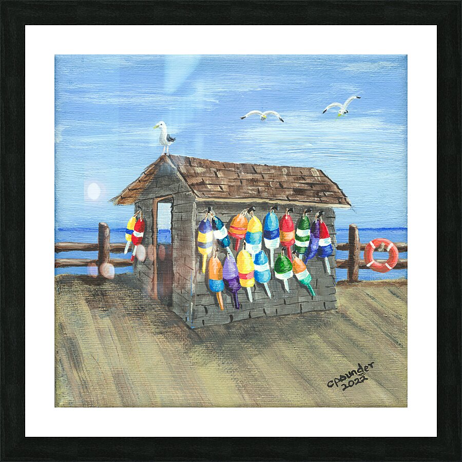 Buoy Shack Picture Frame print