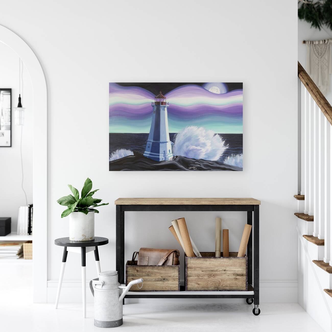 Louisbourg by Night Reproduction