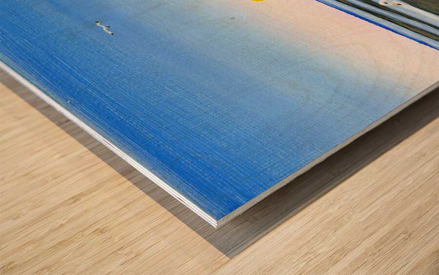 Yellow Chair Wood print