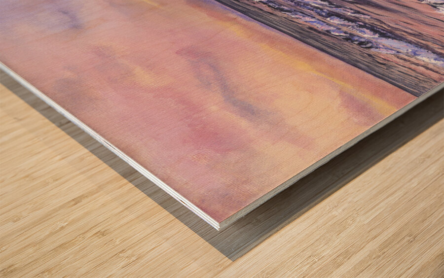 Wish you were here  Wood print