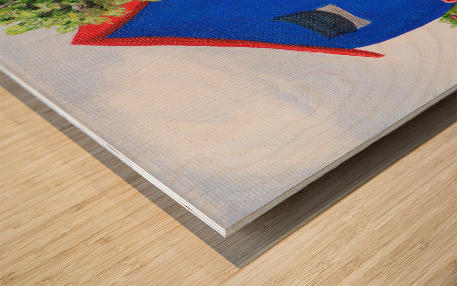 Just Snoozin  Wood print