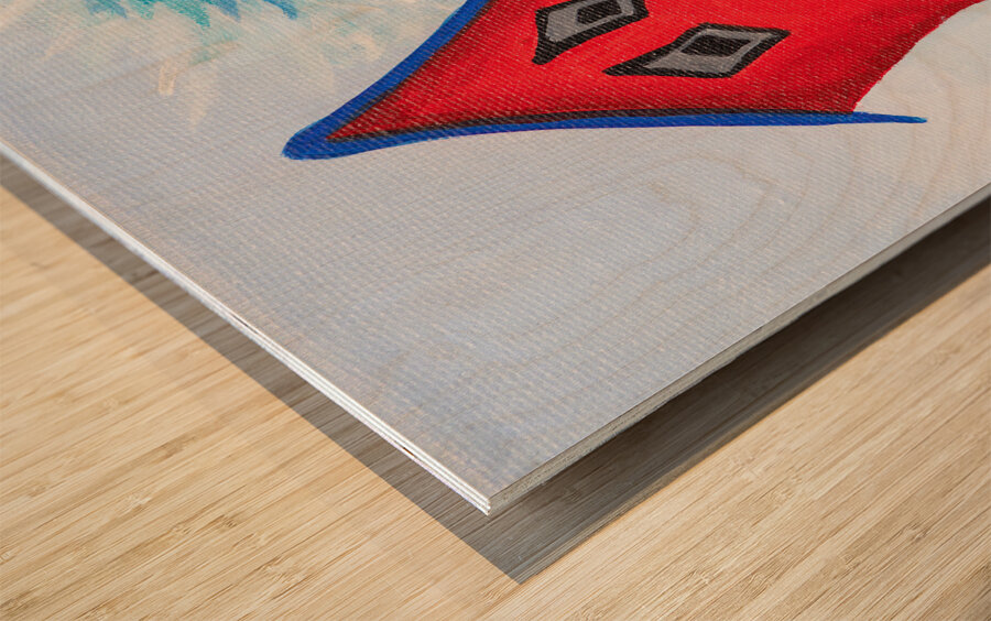 On the Edge Wood print