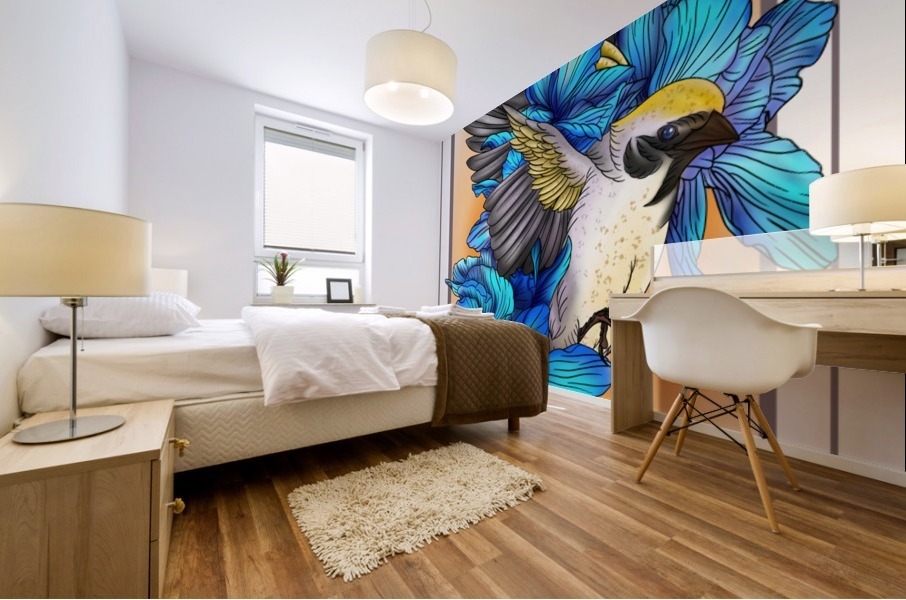 Gold Winged Warbler  Mural print