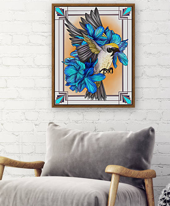 Gold Winged Warbler  by DarkHorse Bailey 