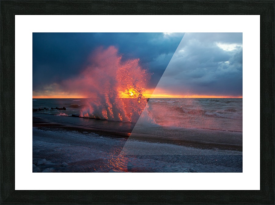 Dancing Colors Picture Frame print