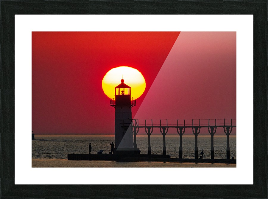 Dot the Lightouse Picture Frame print